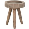 Clayre & Eef 6h2212 Plant table Brown ø 16x20 cm