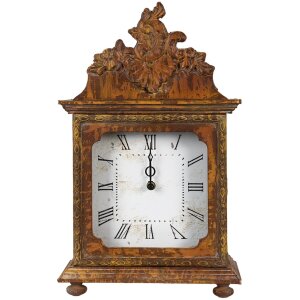 Clayre & Eef 6kl0747 Table clock Brown 27x12x44 cm