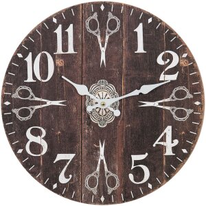 Clayre & Eef 6kl0754 Wall Clock Black ø 34x4...