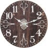 Clayre & Eef 6kl0754 Wall Clock Black ø 34x4 cm - 1xAA