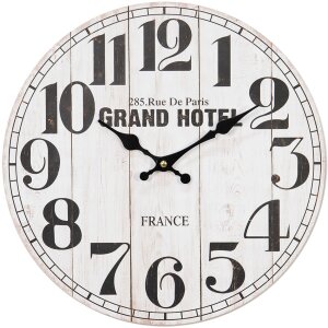 Clayre & Eef 6kl0758 Wall Clock White ø 34x4...