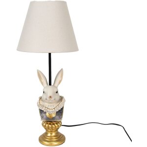 Clayre & Eef 6lmc0056 Table lamp rabbit beige...