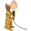 Clayre & Eef 6lmp748 Table lamp Rabbit Gold color 13x17x36 cm E27-max 1x60W