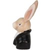 Clayre & Eef 6mg0025 Deco Rabbit Black 11x9x19 cm