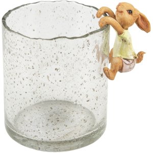 Clayre & Eef 6pr3532 Deco Rabbit Green, Brown 5x5x9 cm