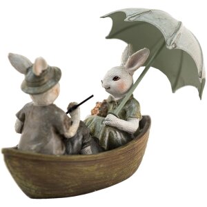 Clayre & Eef 6pr3534 Deco Rabbit Green, Brown, Beige...