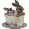 Clayre & Eef 6pr3535 decoration rabbit pink 10x8x9 cm