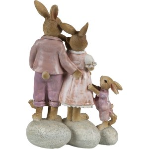 Clayre & Eef 6pr3540 Deco Rabbit Pink, Beige 11x6x18 cm