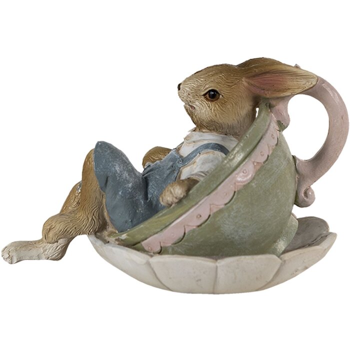 Clayre & Eef 6pr3558 Deco Rabbit Grey 11x8x7 cm