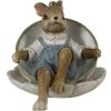 Clayre & Eef 6pr3558 Deco Rabbit Grey 11x8x7 cm