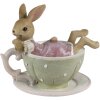 Clayre & Eef 6pr3560 Deco Rabbit Grey 10x8x9 cm