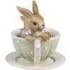 Clayre & Eef 6pr3560 Deco Rabbit Grey 10x8x9 cm