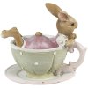 Clayre & Eef 6pr3560 Deco Rabbit Grey 10x8x9 cm