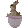 Clayre & Eef 6pr3565 Pendant jewelry rabbit pink 5x4x8 cm