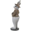 Clayre & Eef 6pr3570 Deco Rabbit Beige, White 5x5x15 cm