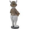 Clayre & Eef 6pr3570 Deco Rabbit Beige, White 5x5x15 cm