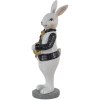 Clayre & Eef 6pr3576 Deco Rabbit Black, White 5x5x15 cm