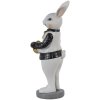 Clayre & Eef 6pr3576 Deco Rabbit Black, White 5x5x15 cm