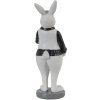 Clayre & Eef 6pr3576 Deco Rabbit Black, White 5x5x15 cm