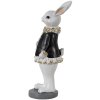 Clayre & Eef 6pr3577 Deco Rabbit Black, White 5x5x15 cm