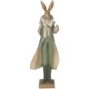 Clayre & Eef 6pr3591 Deco Rabbit Green, Brown, Beige 11x8x33 cm