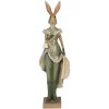 Clayre & Eef 6pr3592 Deco Rabbit Green, Brown, Beige 11x8x33 cm