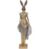 Clayre & Eef 6pr3598 Deco rabbit gold color 11x8x33 cm