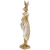 Clayre & Eef 6pr3603 Deco rabbit gold color, white 11x8x33 cm