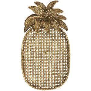 Clayre & Eef 6pr4774 Decorative bowl pineapple gold...