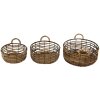 Clayre & Eef 6ro0543 Storage baskets set of 3 brown ø 39x15 cm