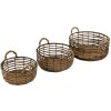 Clayre & Eef 6ro0543 Storage baskets set of 3 brown ø 39x15 cm