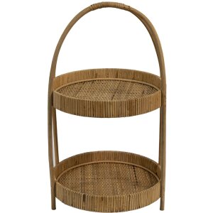 Clayre & Eef 6ro0559 Etagere 2 tiers Brown ø...