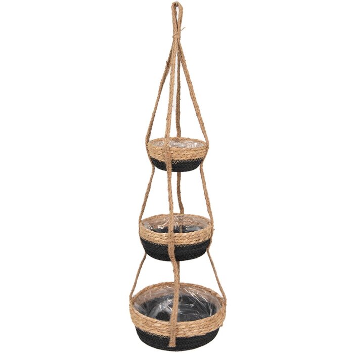 Clayre & Eef 6ro0572 Hanging flower pot Brown ø 24x83 cm