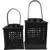 Clayre & Eef 6ro0579l Lantern Black 19x19x25 cm