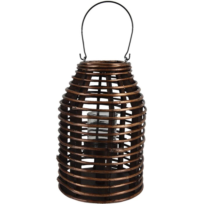 Clayre & Eef 6ro0581m Lantern Brown ø 22x32 cm