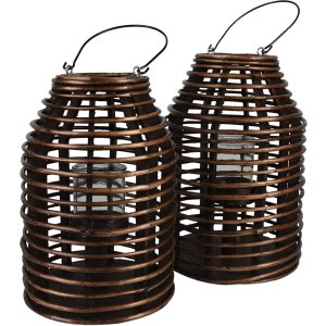 Clayre & Eef 6ro0581m Lantern Brown ø 22x32 cm