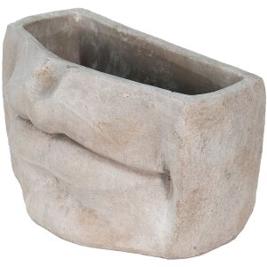 Clayre & Eef 6te0389l Flower pot for indoor mouth gray 26x16x16 cm