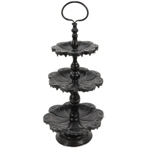 Clayre & Eef 6y2710z Etagere 3 tiers Black ø...