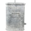 Clayre & Eef 6y4776 Pedal bin Grey, White 26x26x36 cm