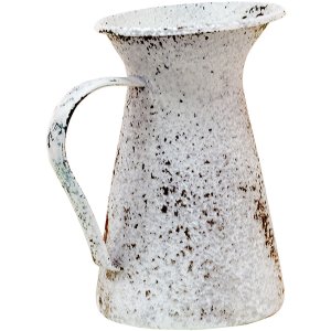 Clayre & Eef 6y4786 Decorative Pitcher Gray, White 12x12x20 cm