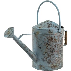 Clayre & Eef 6y4792 Deco Watering Can Grey, Blue...