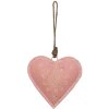 Clayre & Eef 6y4813l pendant jewelry heart pink 14x4x14 cm