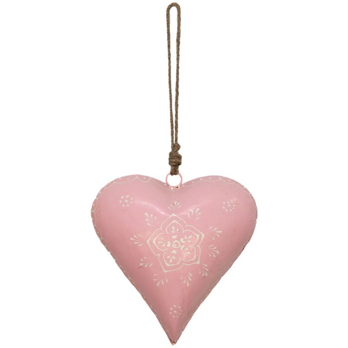 Clayre & Eef 6y4814l pendant jewelry heart pink 20x6x20 cm