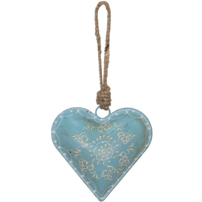 Clayre & Eef 6y4816m pendant jewelry heart blue 10x2x10 cm