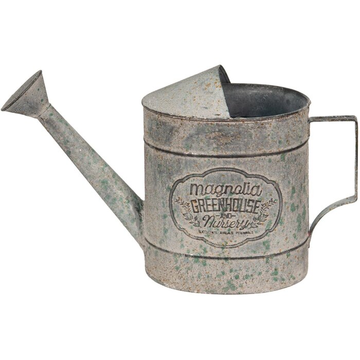 Clayre & Eef 6y4997 Deco watering can gray 40x14x24 cm