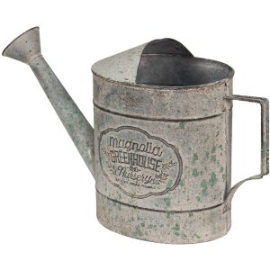 Clayre & Eef 6y4997 Deco watering can gray 40x14x24 cm