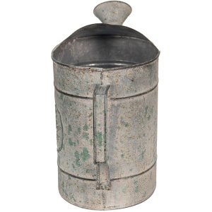 Clayre & Eef 6y4997 Deco watering can gray 40x14x24 cm