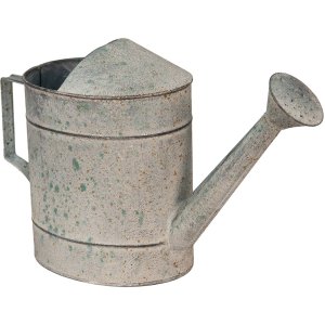 Clayre & Eef 6y4997 Deco watering can gray 40x14x24 cm