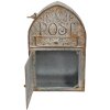 Clayre & Eef 6y4998 Wall mailbox gray 25x10x40 cm