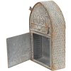 Clayre & Eef 6y4998 Wall mailbox gray 25x10x40 cm